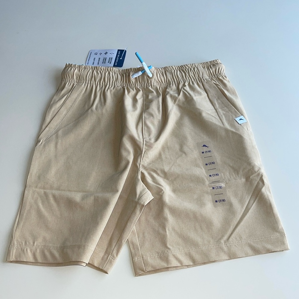 Tommy Bahama Kids Active Pull On Shorts in Tan